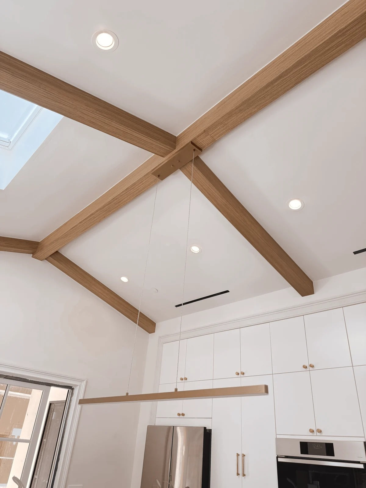 White Oak U-Beams, Sherman Oaks Residence