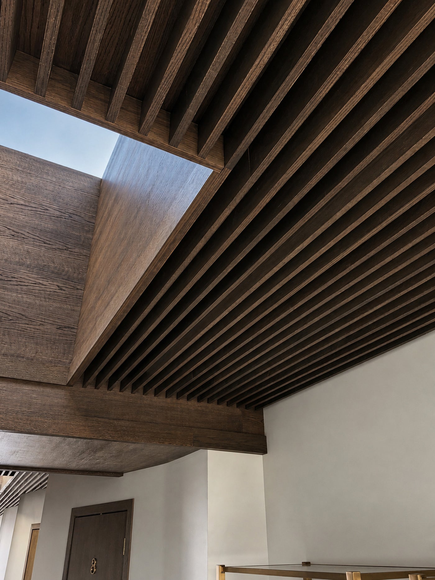 Slat Ceiling, Panels and Lighting for a Clinic