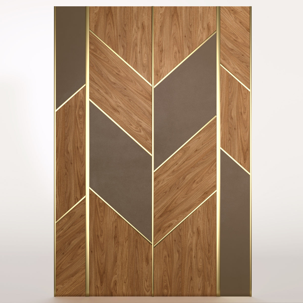 Wood + Leather Panels