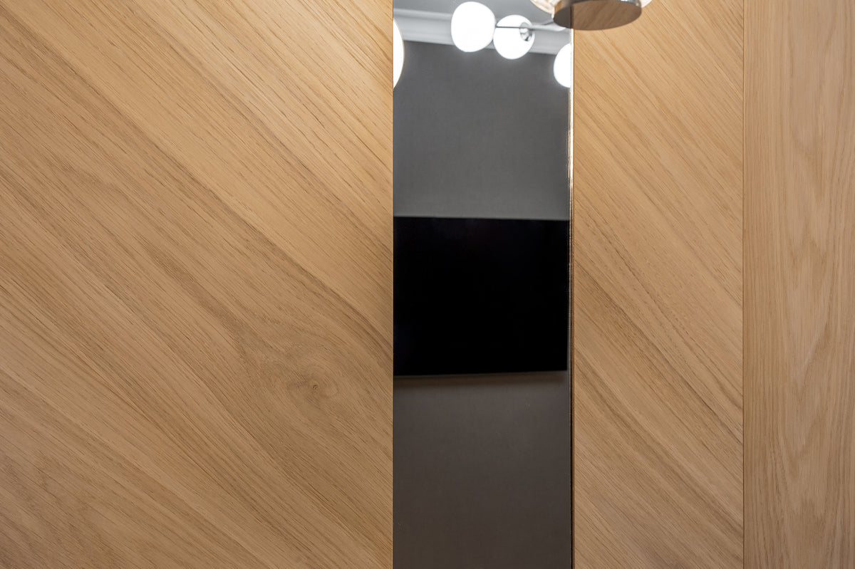Wall Panels with Mirror Inlay