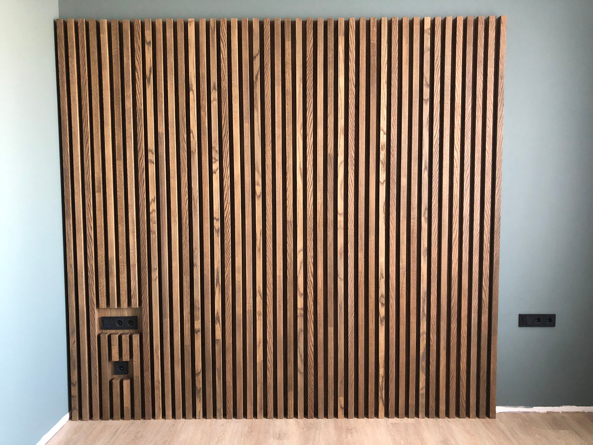 Custom Slat Walls with LED Lighting