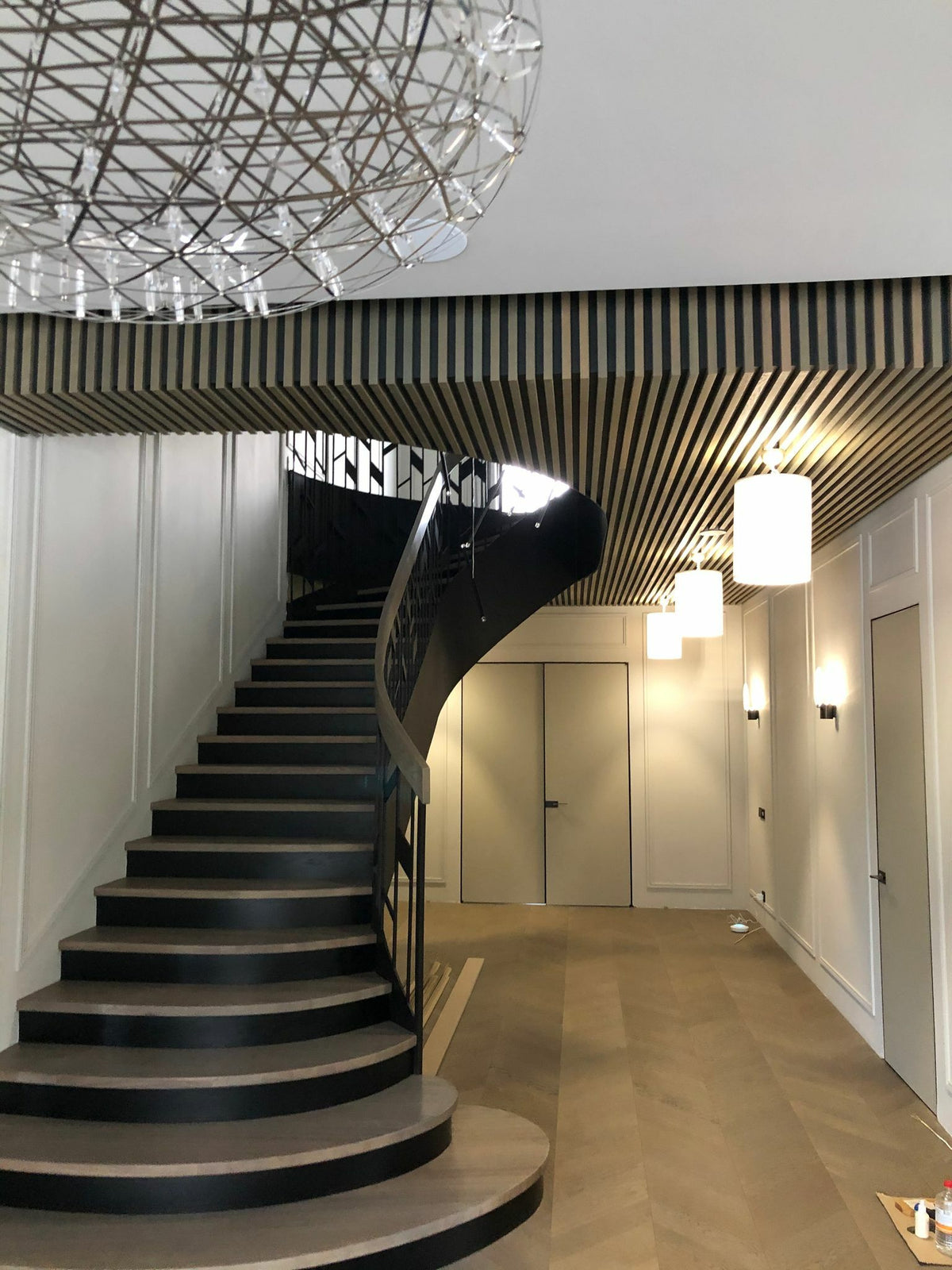 Wood Slat Ceiling for a Home