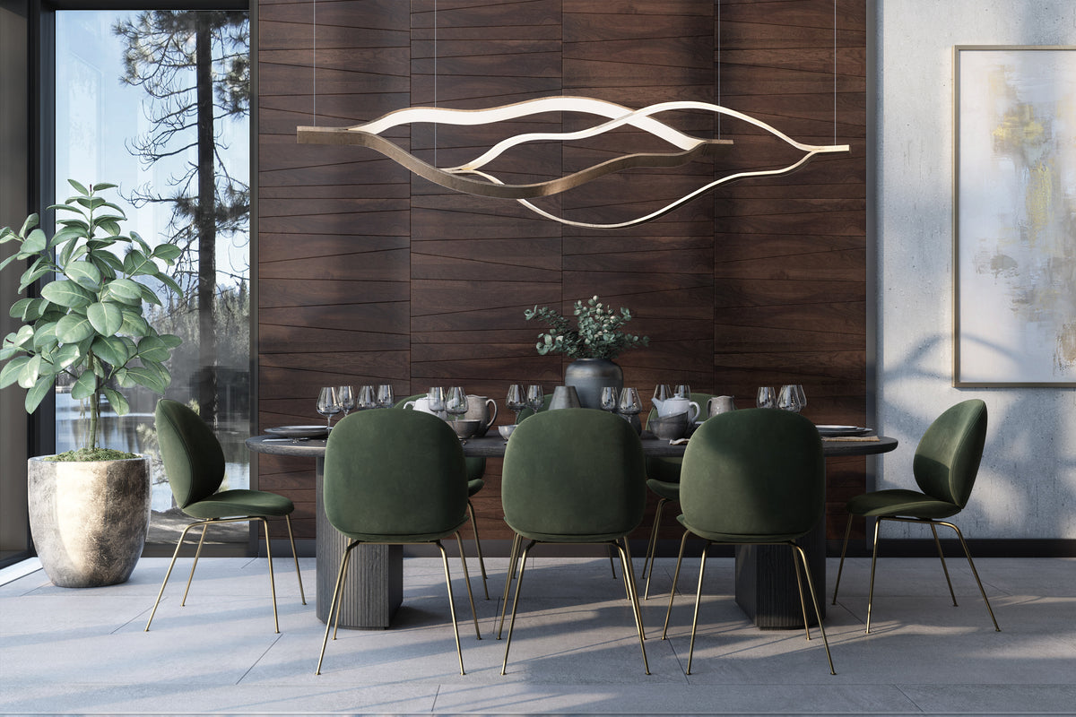 Staggered Wood Plank Wall Panels