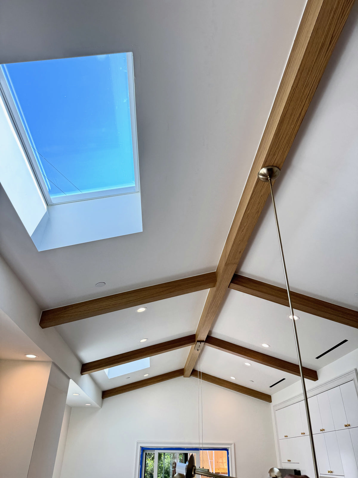White Oak U-Beams, Sherman Oaks Residence