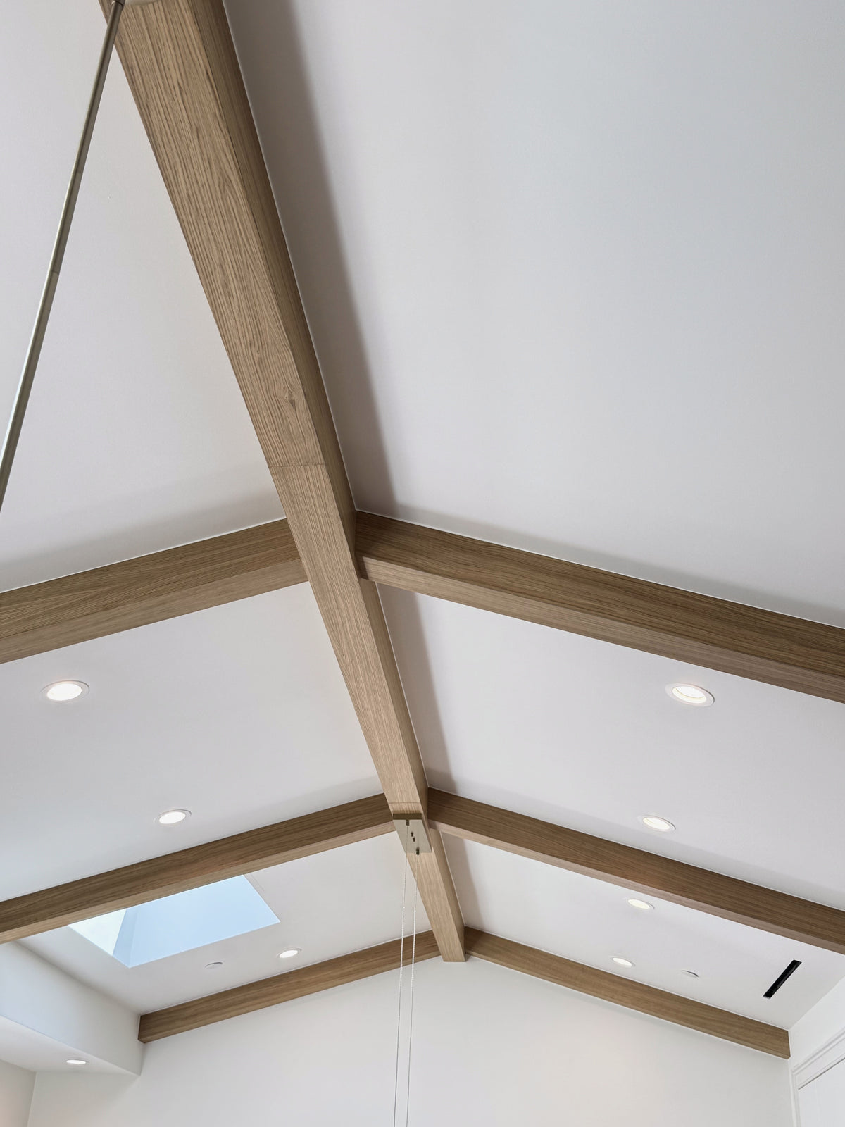 White Oak U-Beams, Sherman Oaks Residence