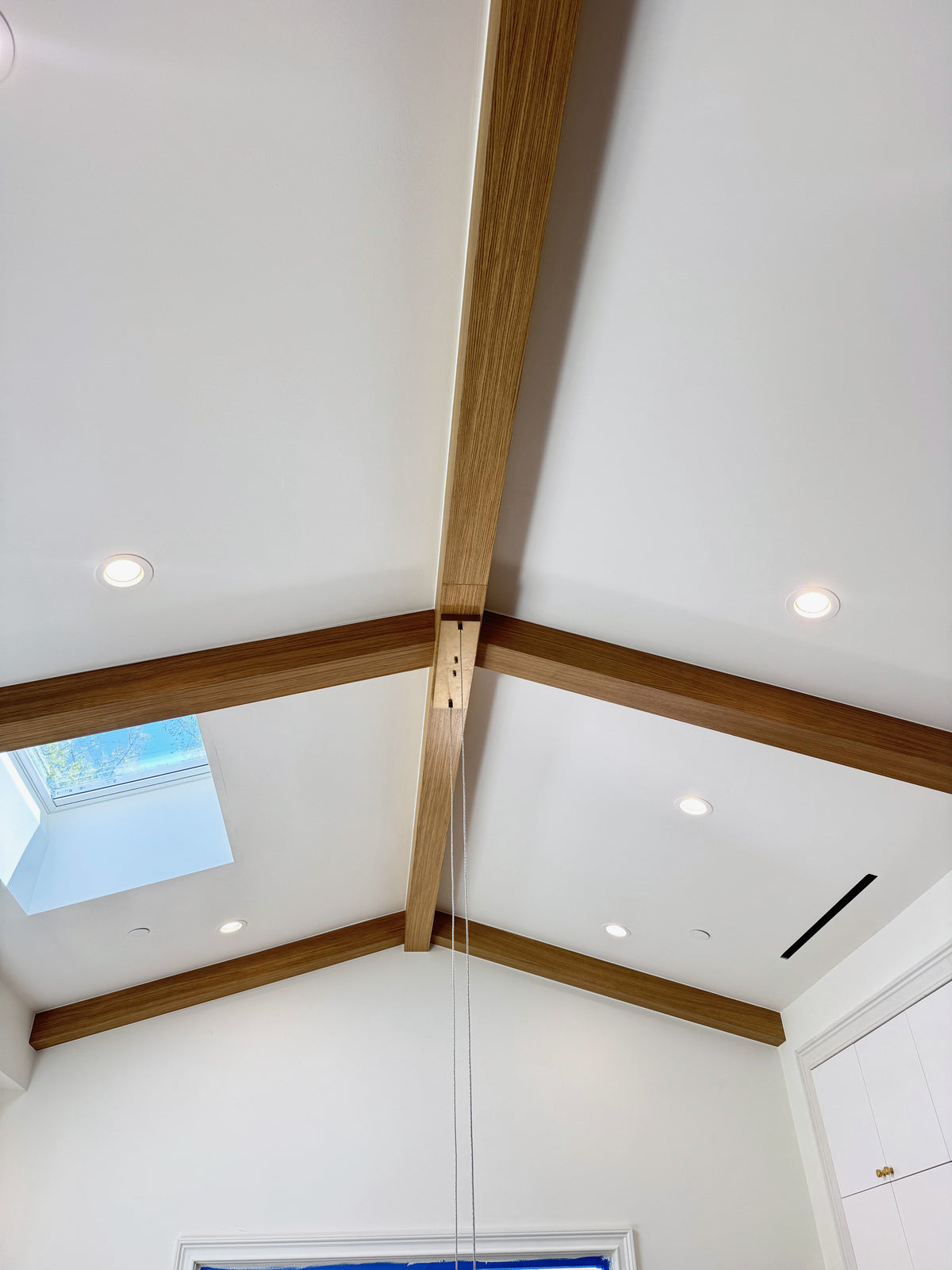 White Oak U-Beams, Sherman Oaks Residence