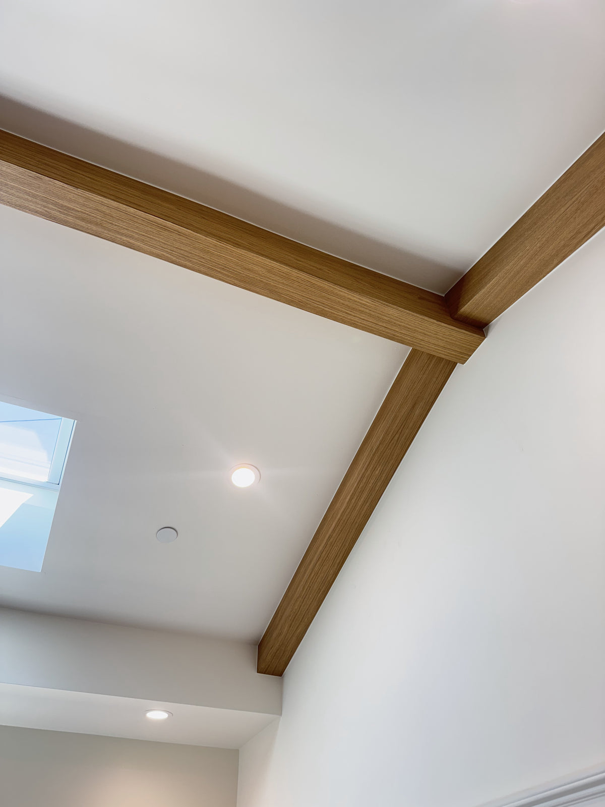 White Oak U-Beams, Sherman Oaks Residence