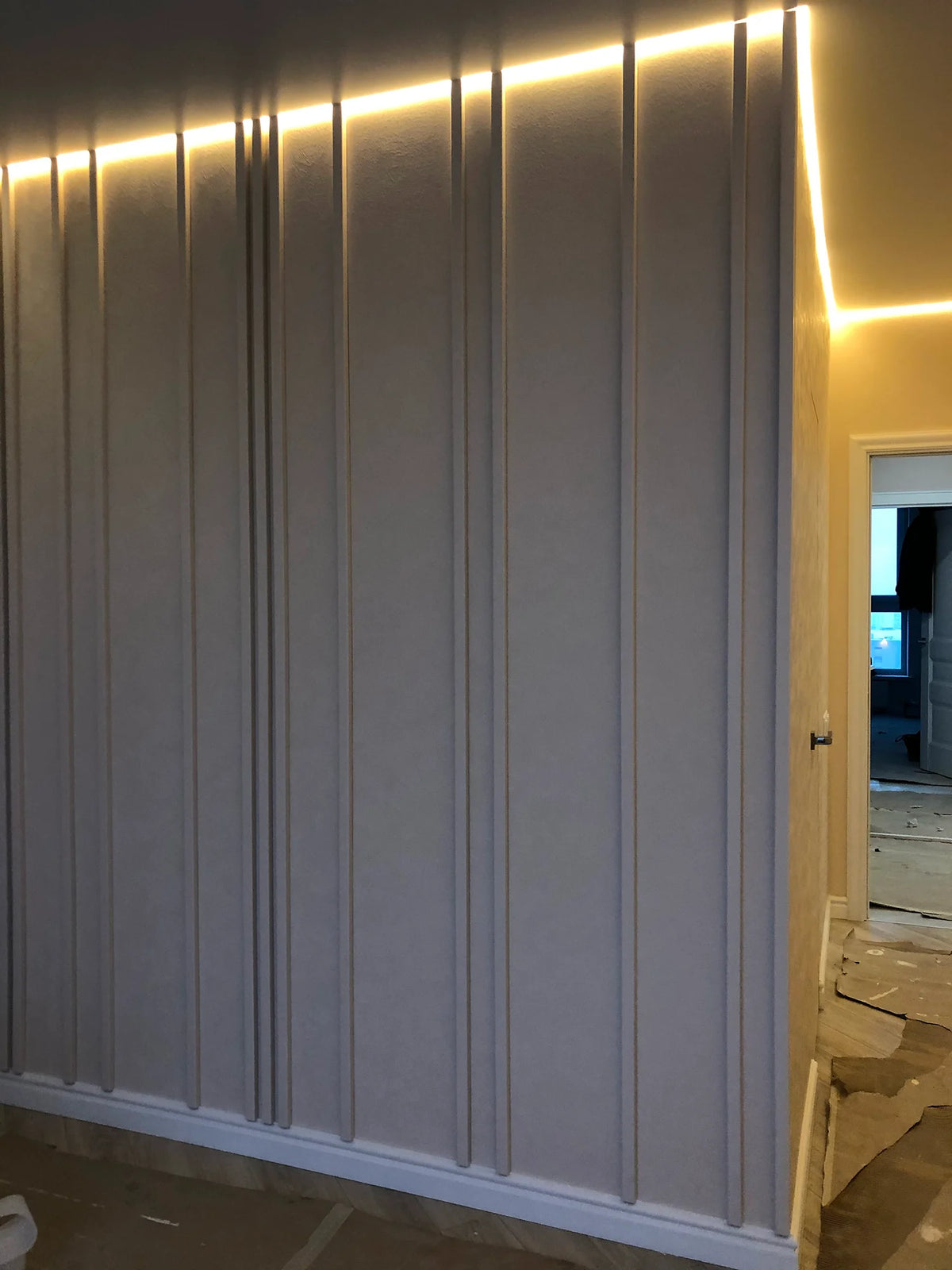 Smooth Profile Wood Slat Wall