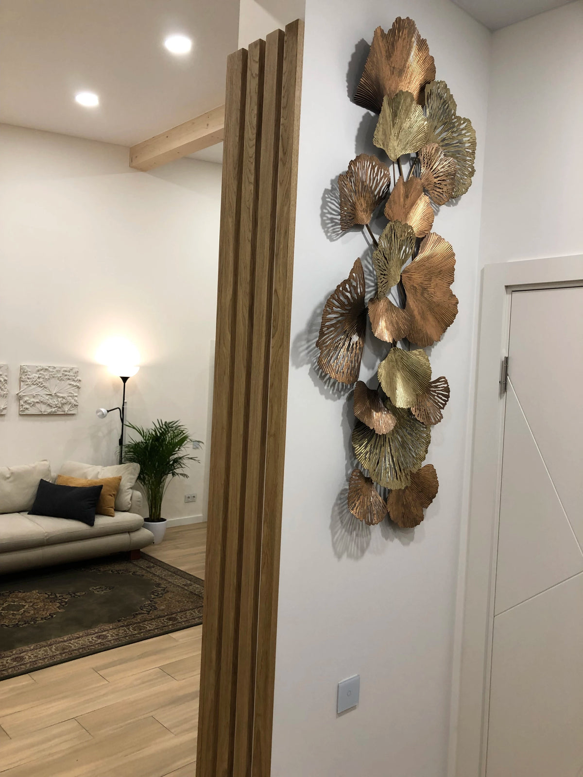 Wood Slat TV Wall