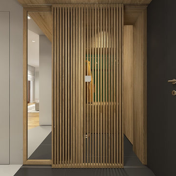 Custom Wooden Sliding Doors and Built-In Interior Pieces