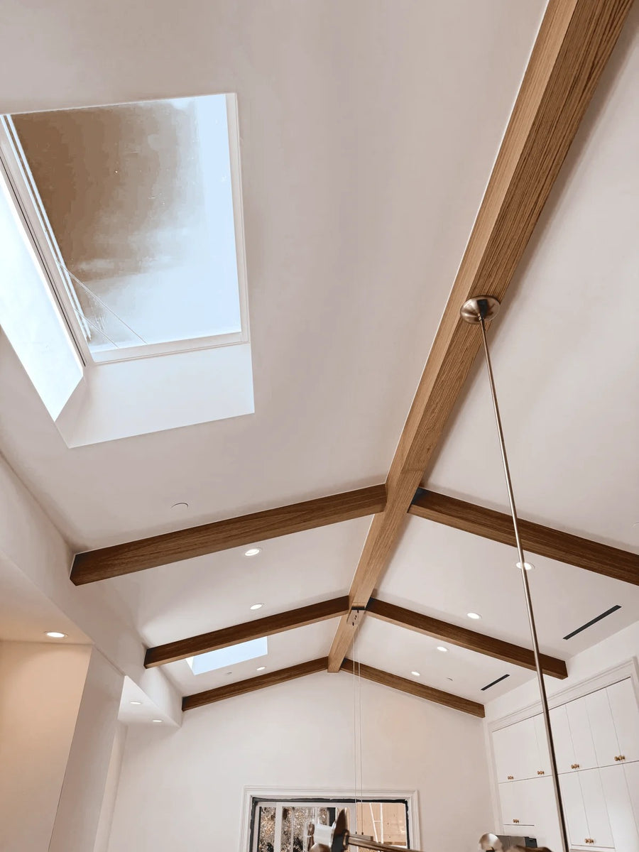 White Oak U-Beams, Sherman Oaks Residence