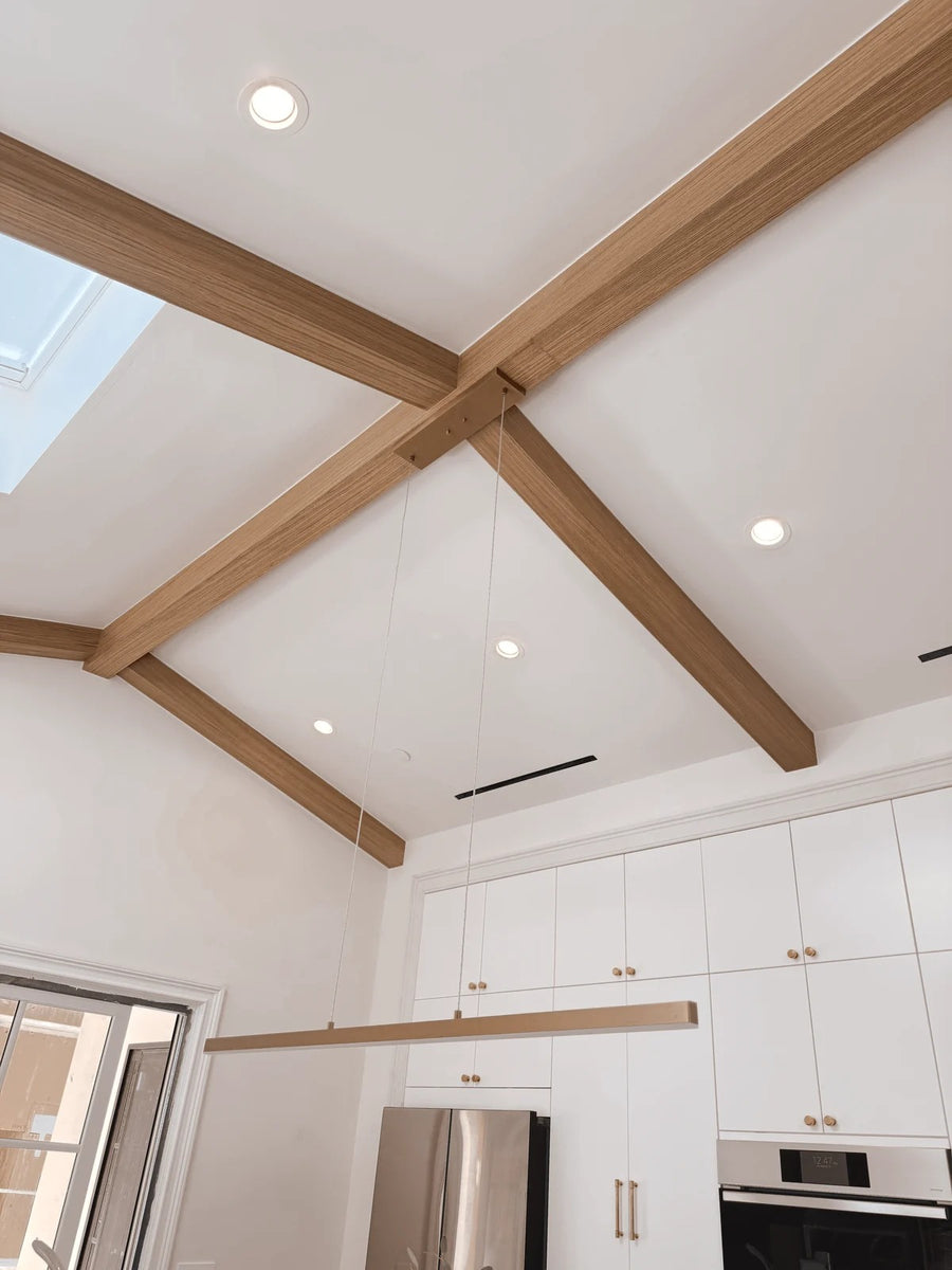 White Oak U-Beams, Sherman Oaks Residence