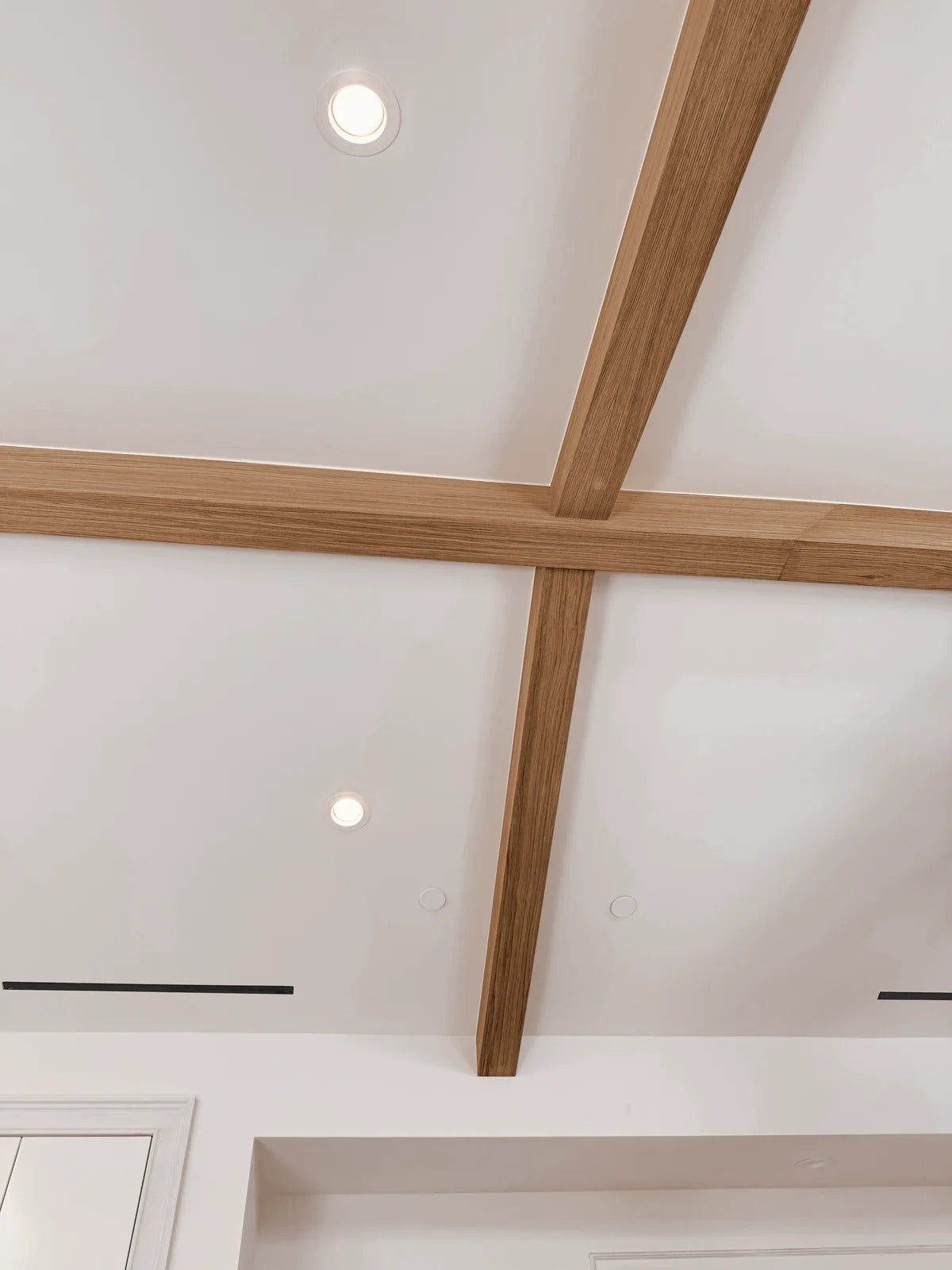 White Oak U-Beams, Sherman Oaks Residence