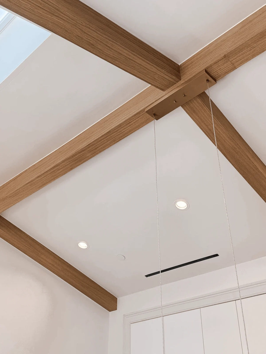 White Oak U-Beams, Sherman Oaks Residence