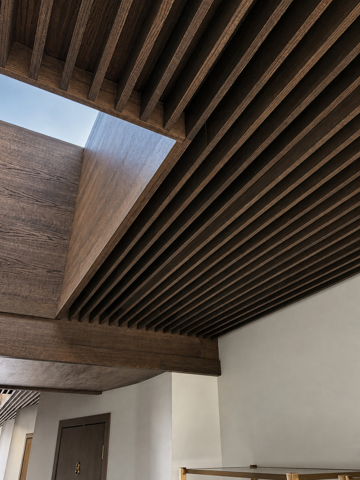 Slat Ceiling, Panels and Lighting for a Clinic