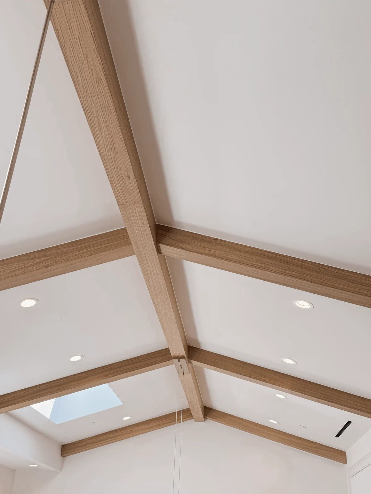 White Oak U-Beams, Sherman Oaks Residence