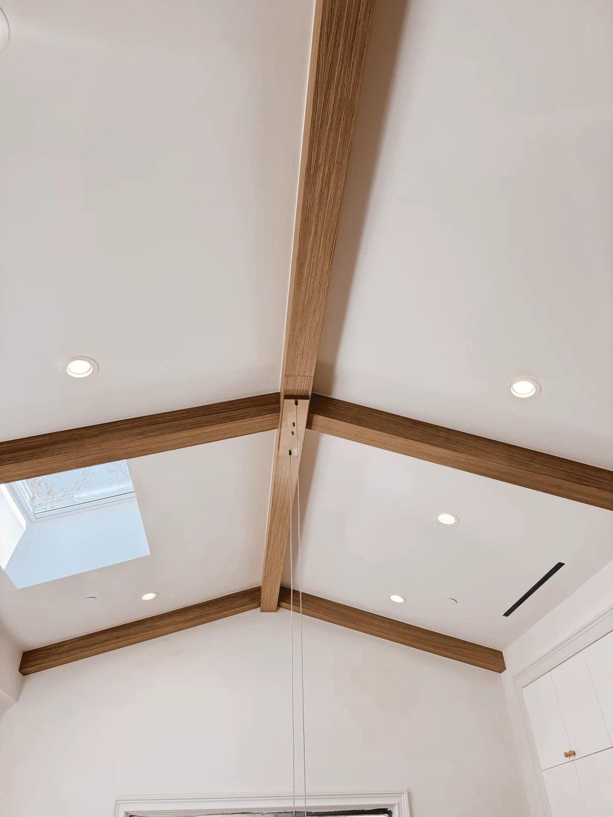 White Oak U-Beams, Sherman Oaks Residence