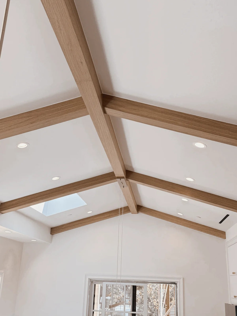 White Oak U-Beams, Sherman Oaks Residence