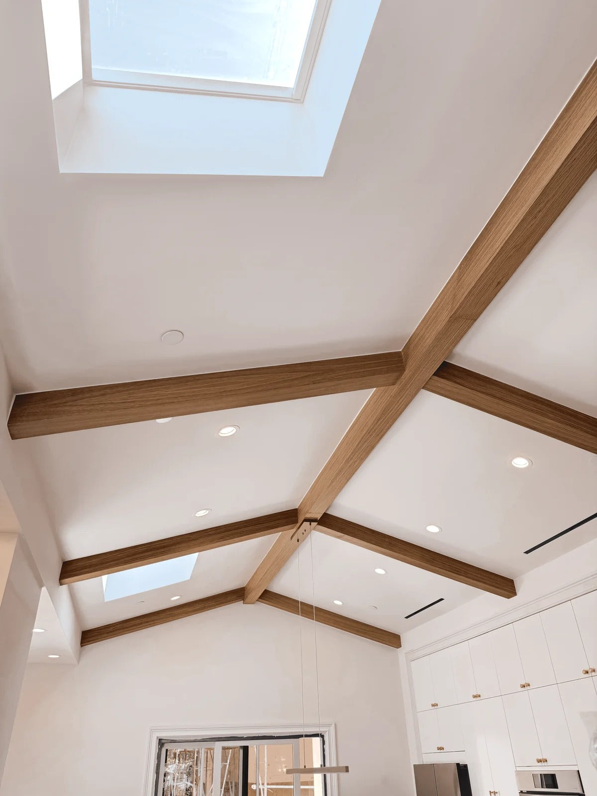White Oak U-Beams, Sherman Oaks Residence