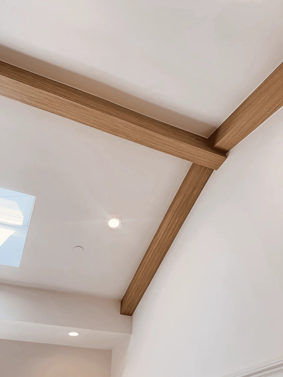 White Oak U-Beams, Sherman Oaks Residence