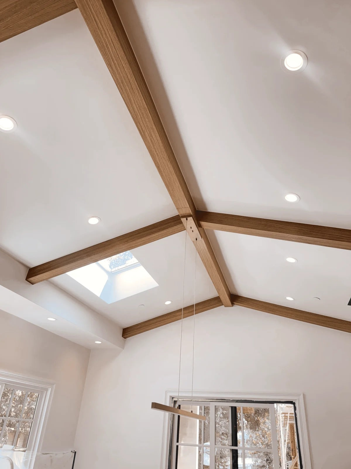 White Oak U-Beams, Sherman Oaks Residence