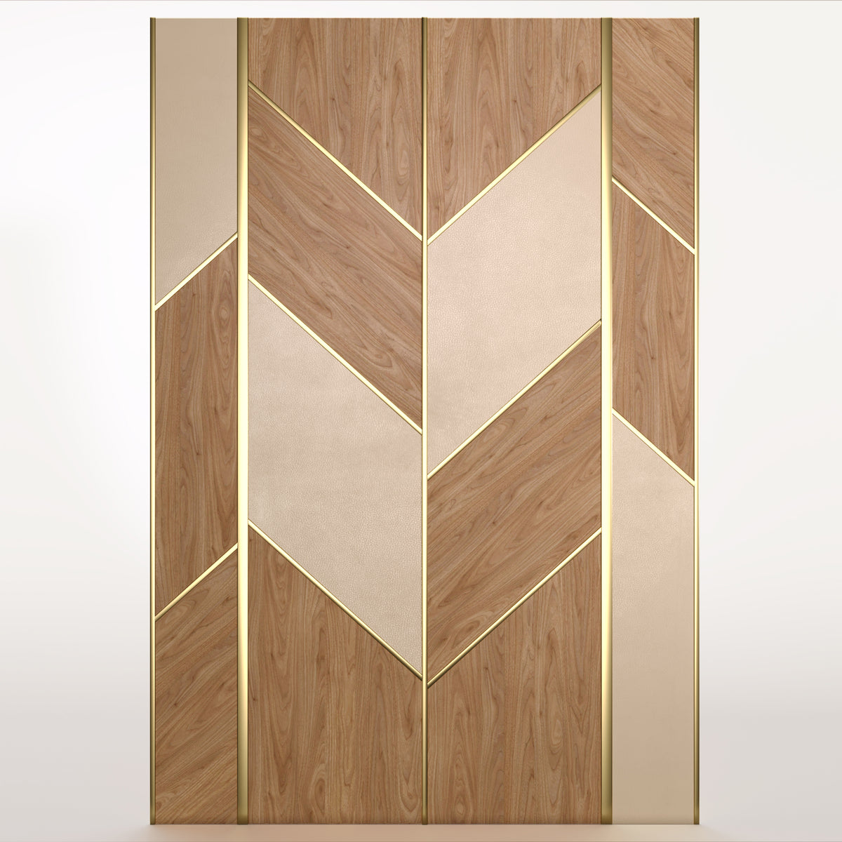 Wood + Leather Panels
