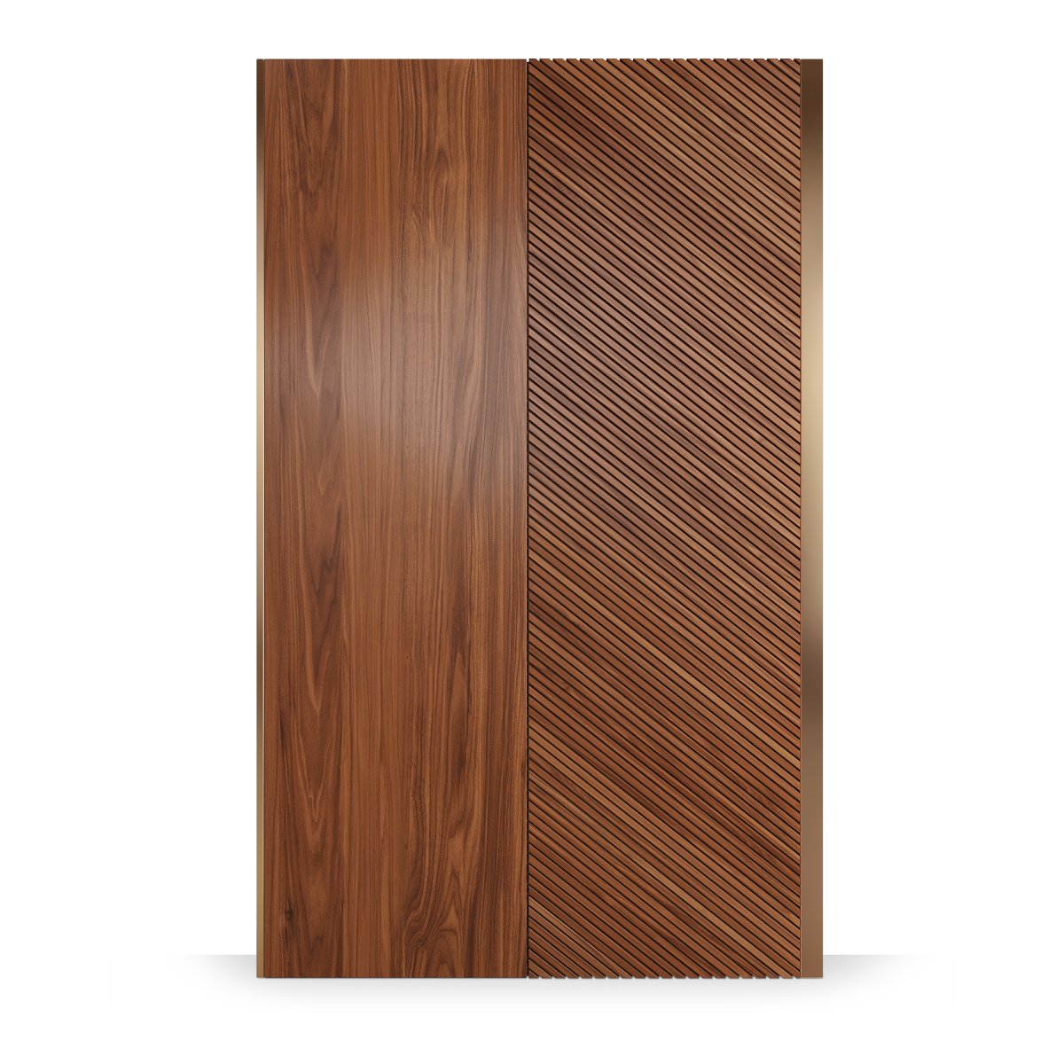 Diagonal Fluted Wood Wall Panels