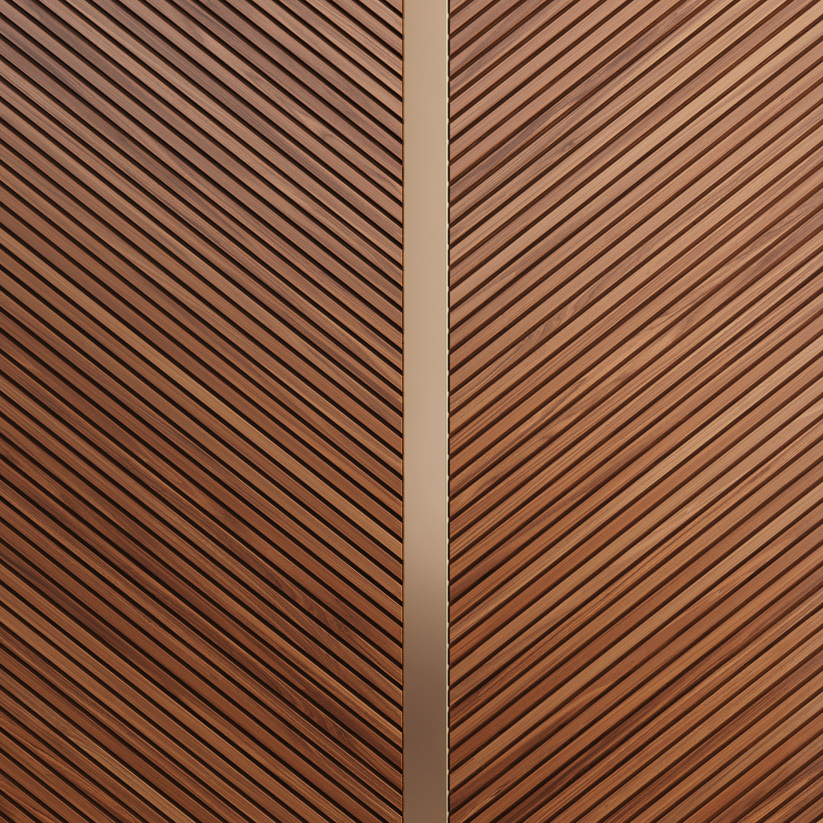 Diagonal Fluted Wood Wall Panels