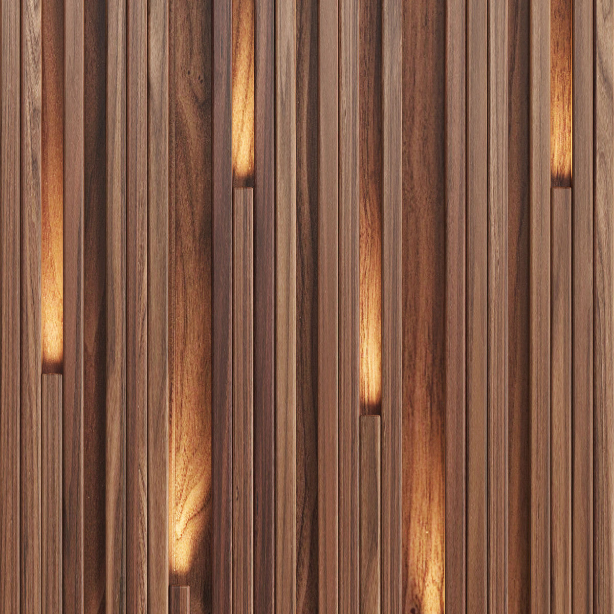 Backlit Vertical Slat Panels