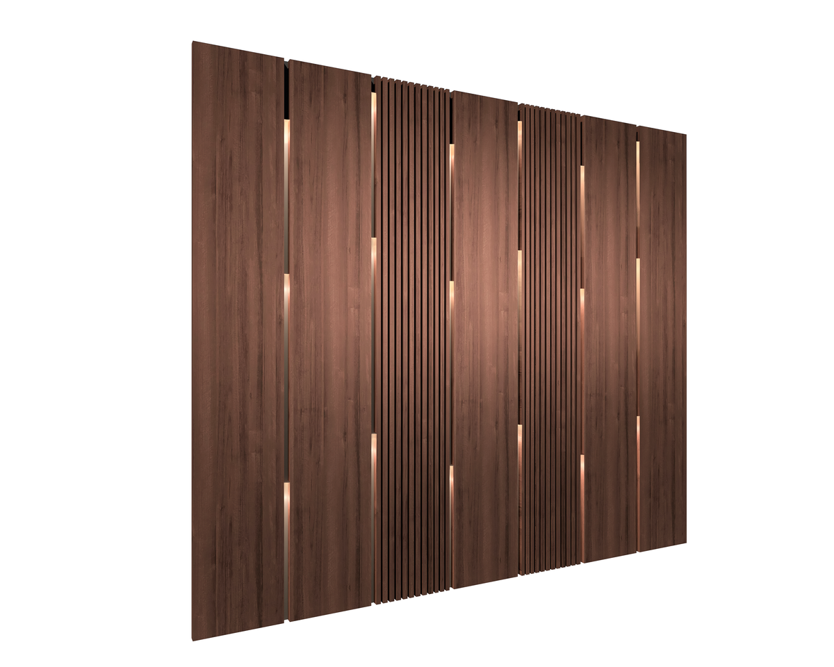Backlit Vertical Slat Panels