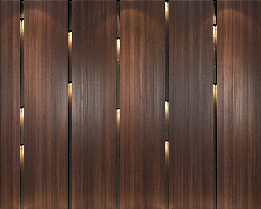 Backlit Vertical Slat Panels
