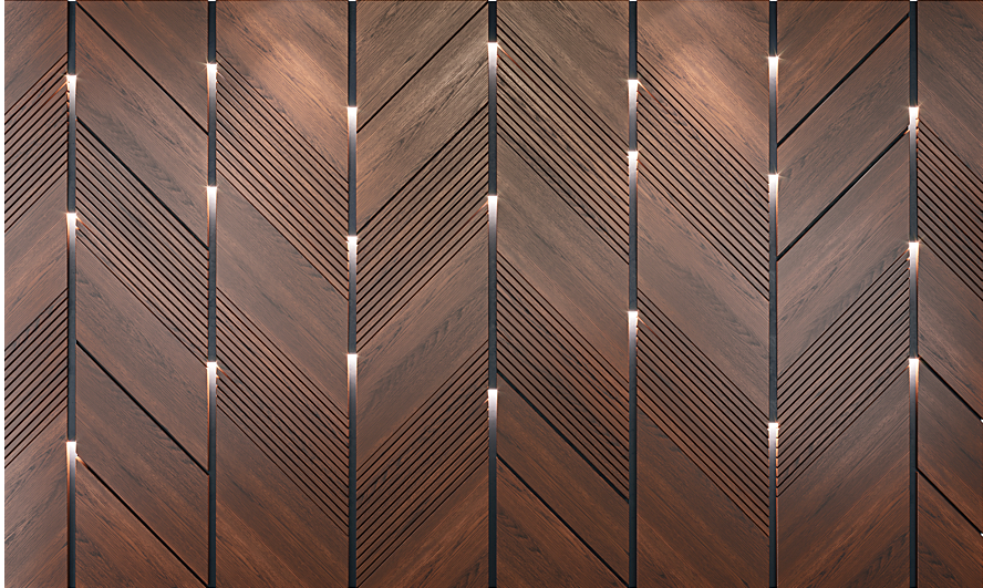 Backlit Vertical Slat Panels