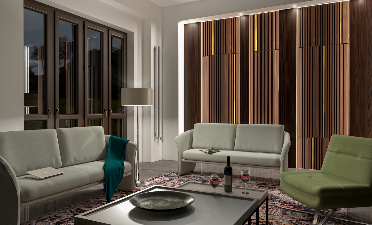 Fluted Panels, Straight Grooves