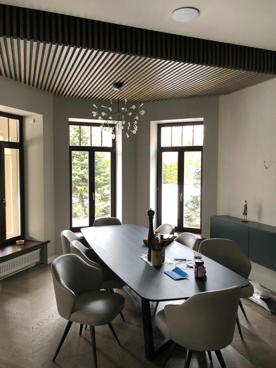 Wood Slat Ceiling for a Home