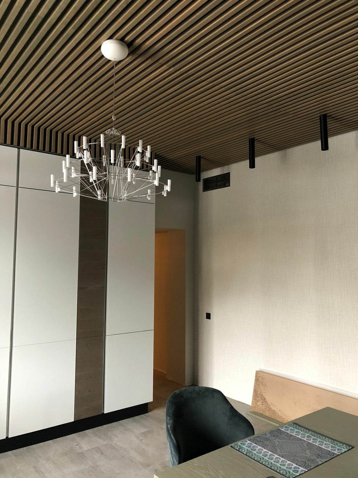 Wood Slat Ceiling for a Home