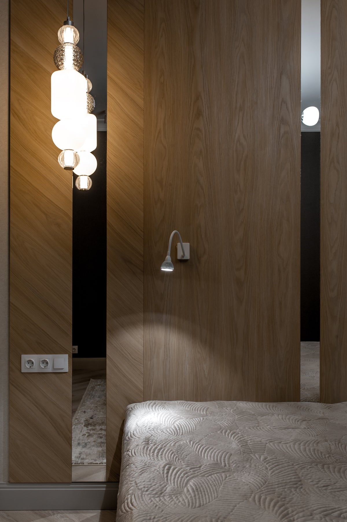Wall Panels with Mirror Inlay