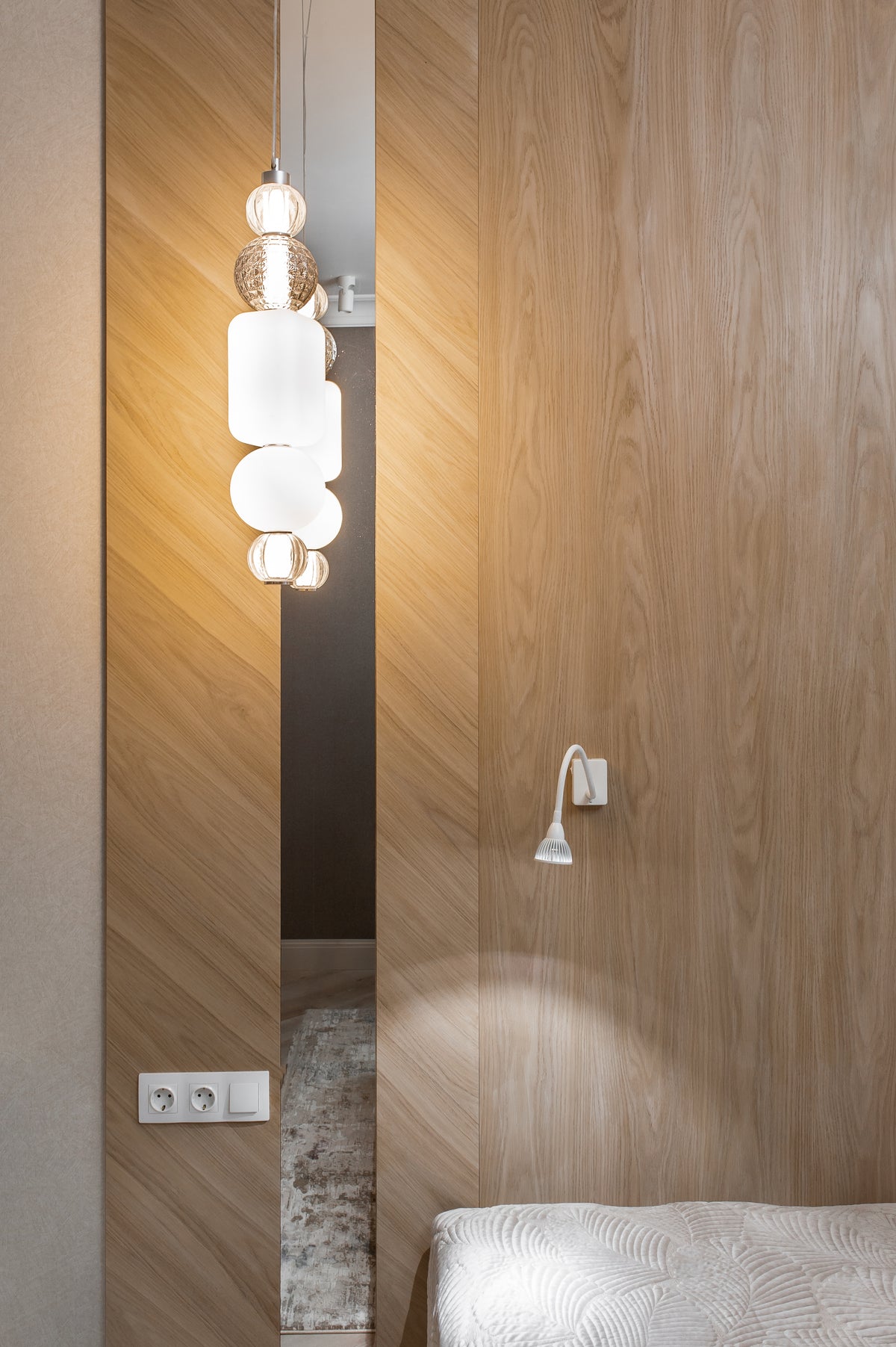 Wall Panels with Mirror Inlay