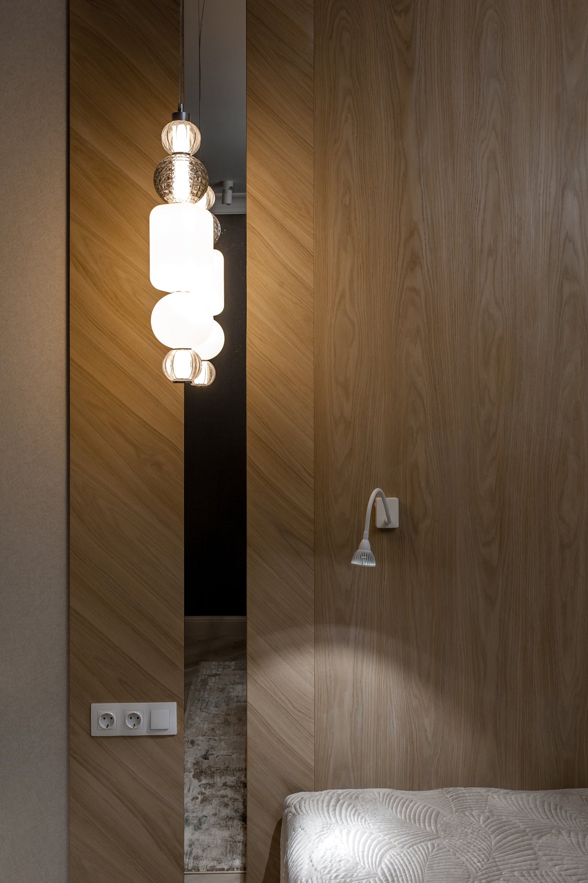 Wood Panels with Mirror Inlay