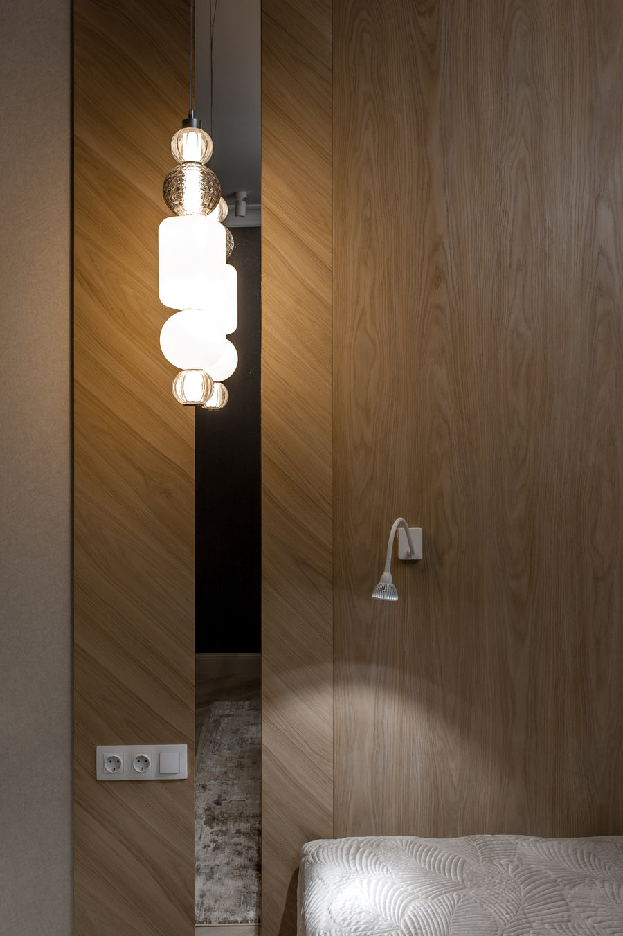 Wall Panels with Mirror Inlay