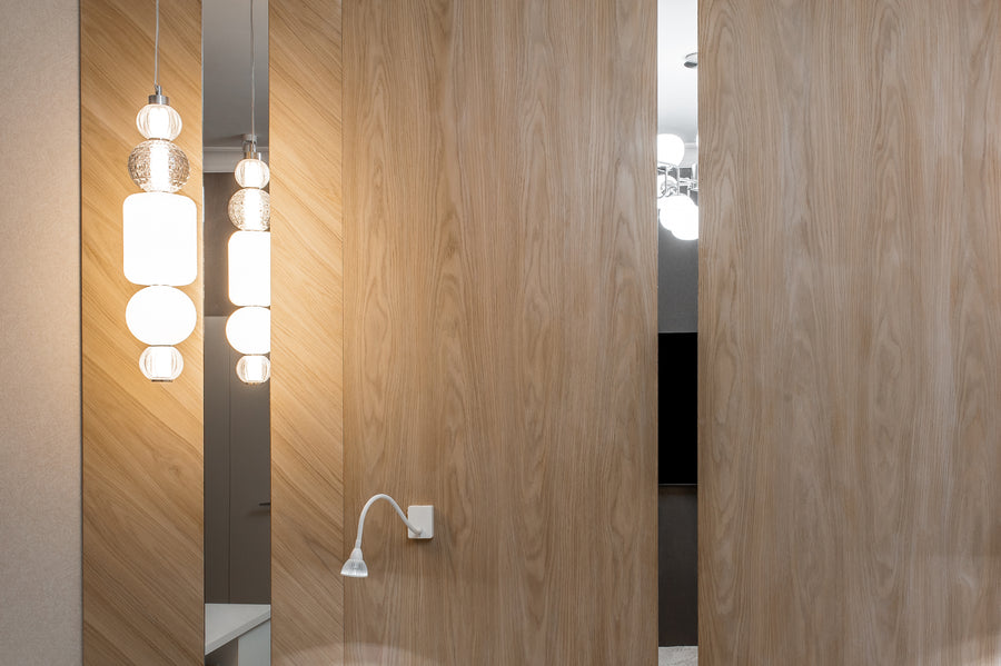 Wall Panels with Mirror Inlay