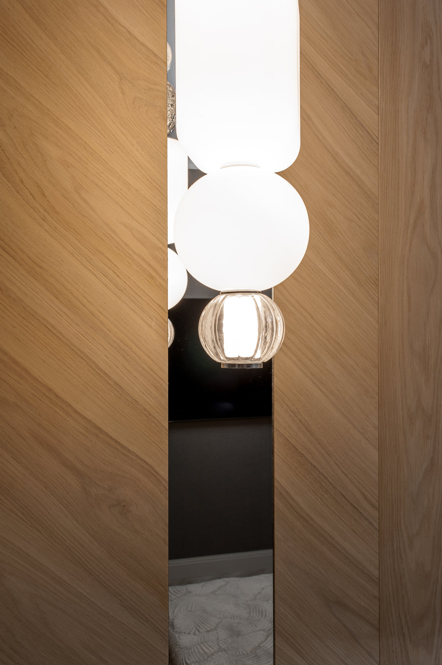 Wall Panels with Mirror Inlay