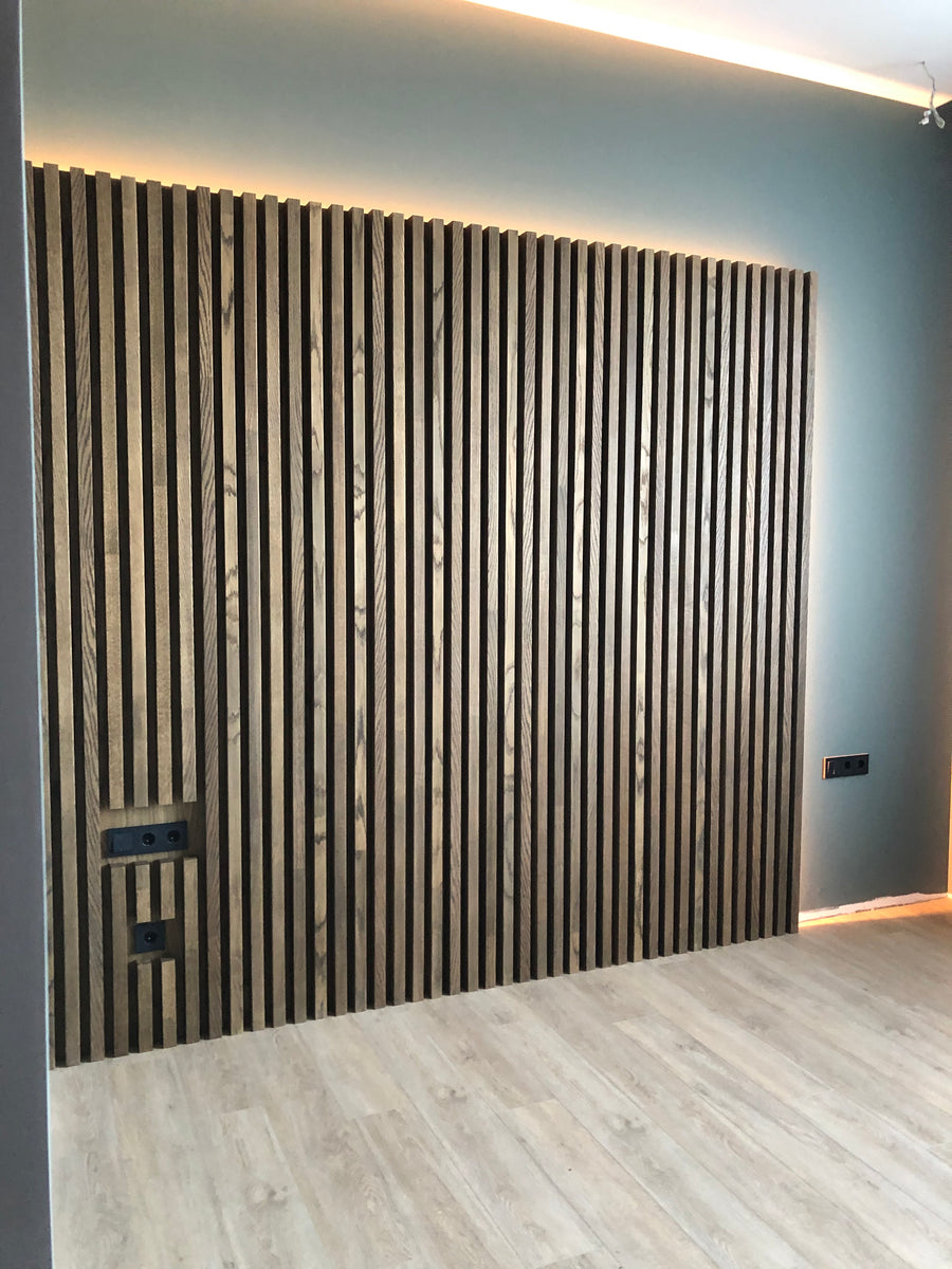 Custom Slat Walls with LED Lighting