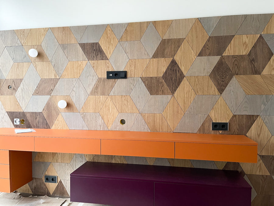 Wood Mosaic Wall Panels