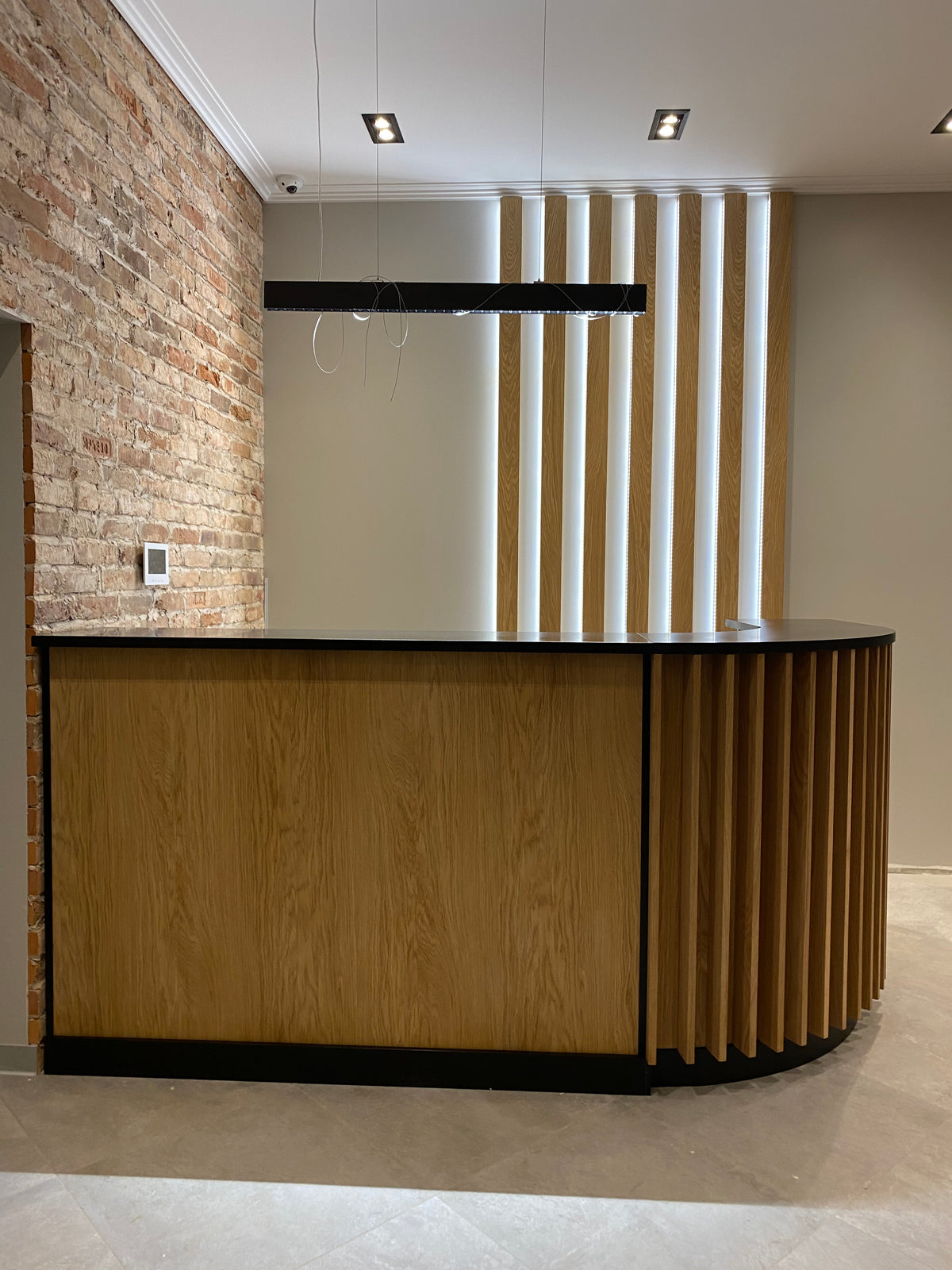 Reception Wall Panels for an Office