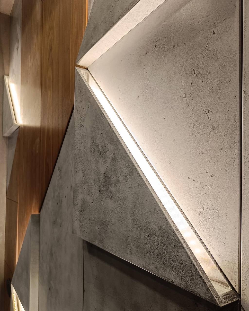Microcement Triangle Wall Panels