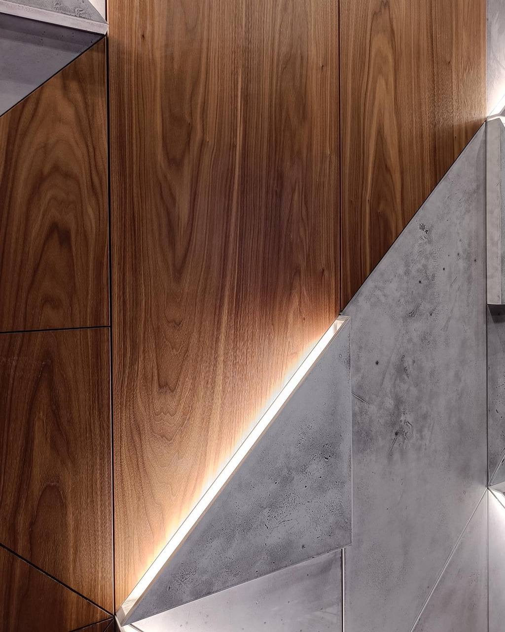 Microcement Triangle Wall Panels