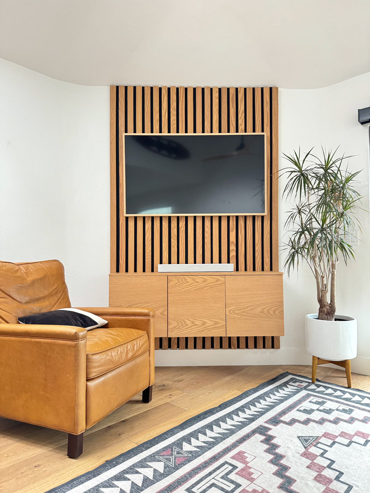 Slat Wall and TV Stand, Huntington Beach