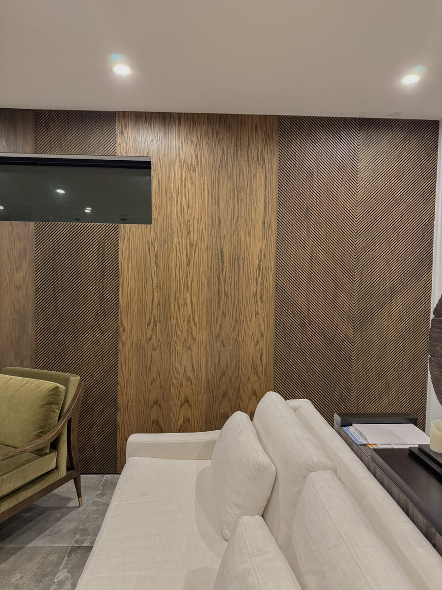 CNC Carved Oak Wall Panels, Venice