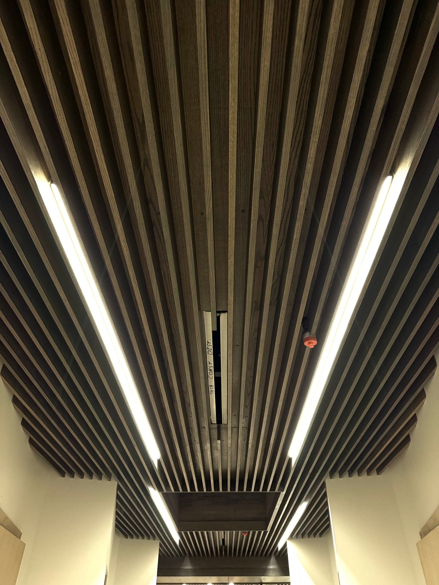 Slat Ceiling, Panels and Lighting for a Clinic