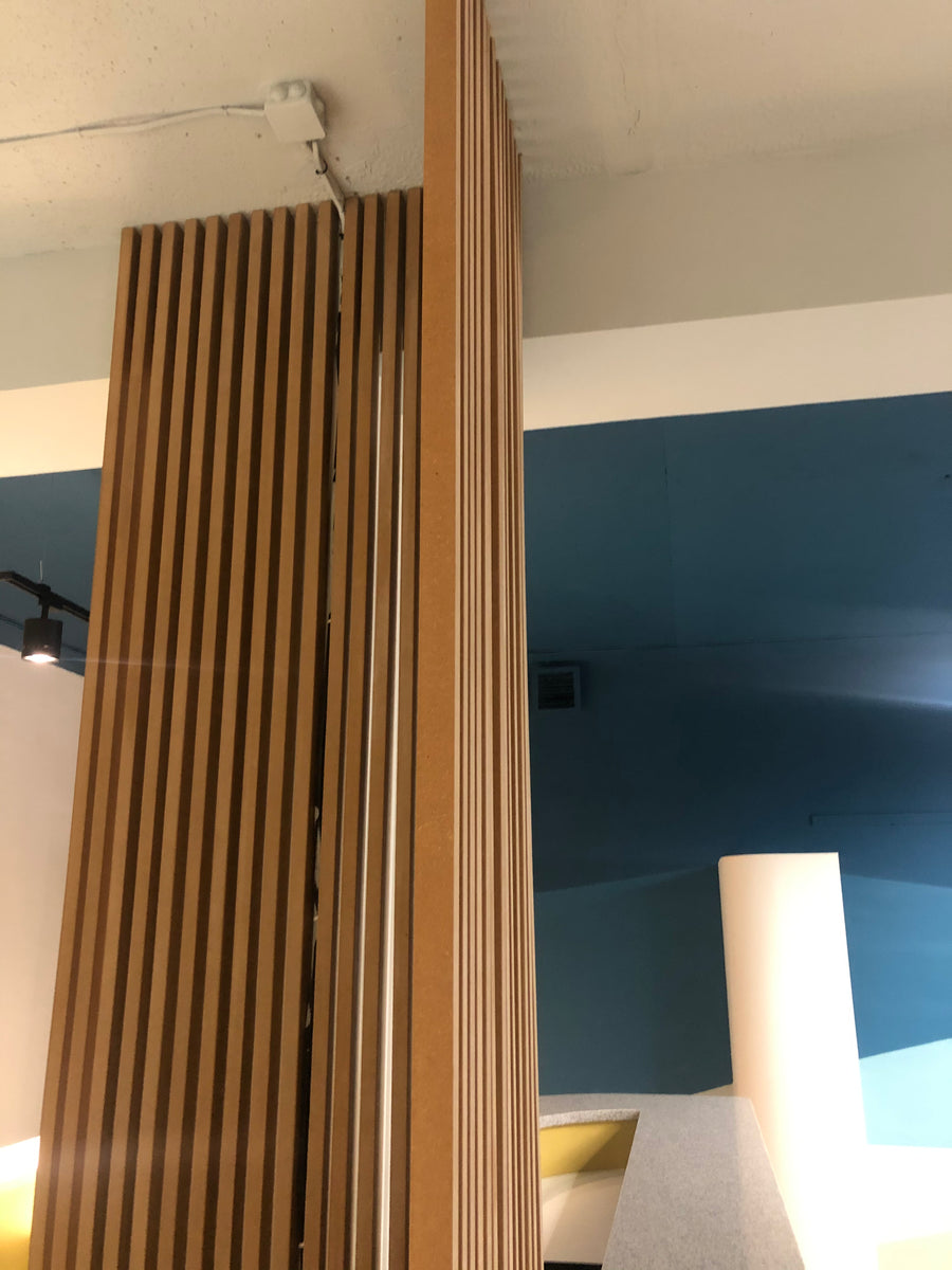 Wood Wall Panels for a Coworking Space